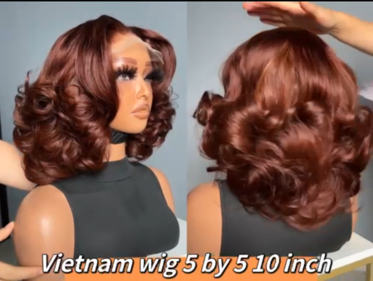 SDD Big Bouncy Wavy Vietnam Closure Wig