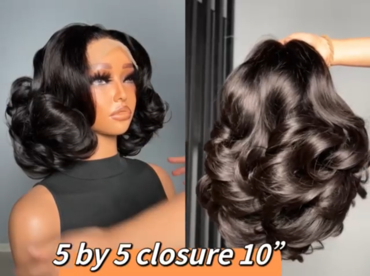 SDD Big Bouncy Wavy Vietnam Closure Wig