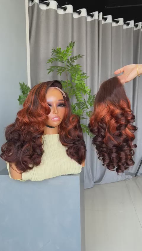 Multicoloured SDD Bouncy Wig DS-052