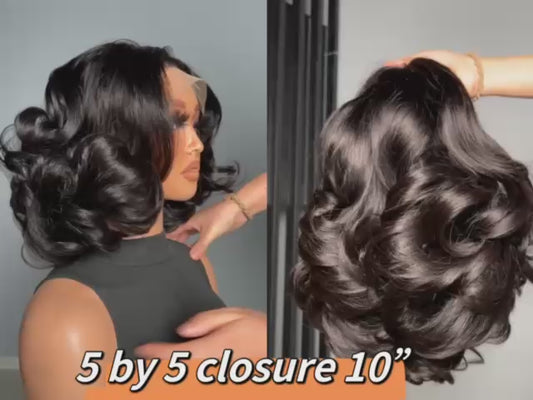 SDD Big Bouncy Wavy Vietnam Closure Wig